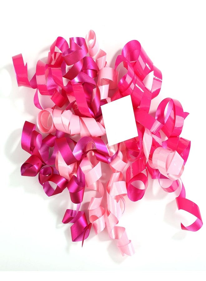 PEUTIER 12pcs Curly Bows for Gift Wrapping, Self Adhesive Curly Ribbon Bows Twist Tie Ribbon Gift Bags Decor for Birthday Wedding Party Anniversary (Purple Pink Mixed) - Image 1